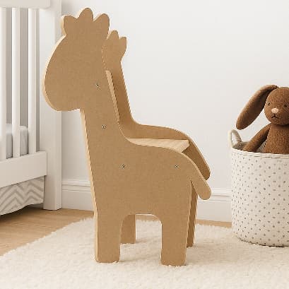 1 Cadeira infantil 60cm com encosto