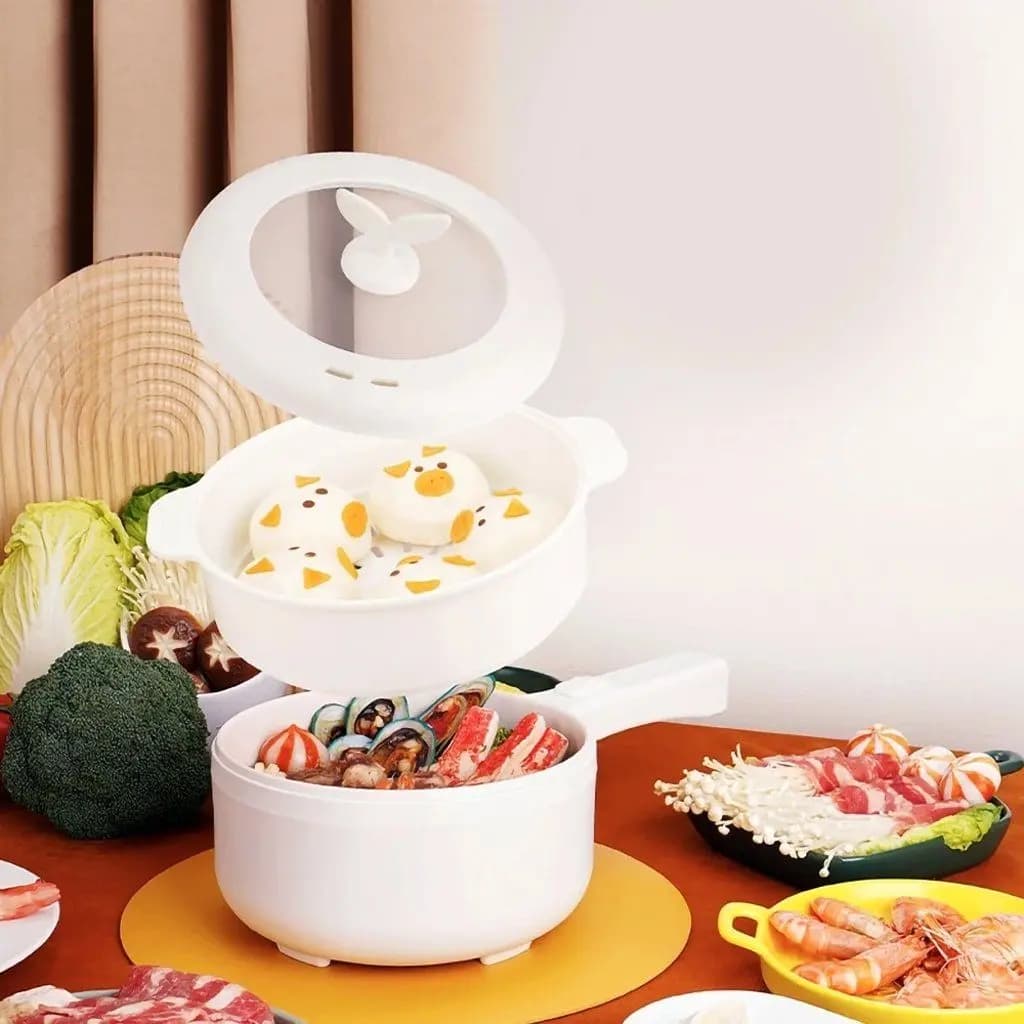 Panela Elétrica Multicooker 2 Lt 700w Cerâmica Tampa Vidro 220v ou 110v