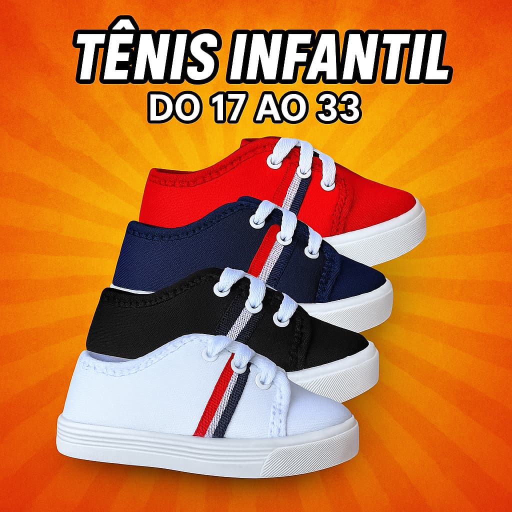 Tênis Infantil Star Casual Menina Menino Escolar barato