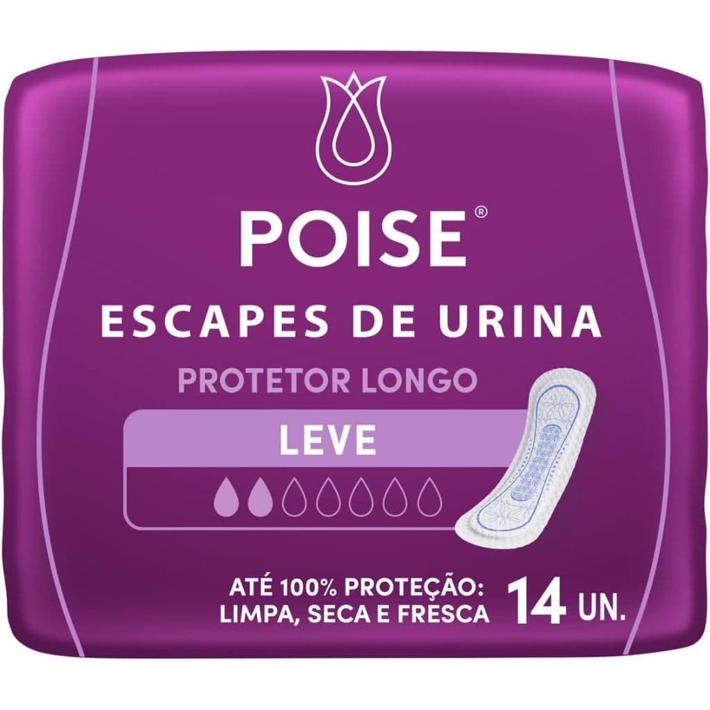 Absorvente Para Escapes De Urina Poise Sem Aba 14 Unidades