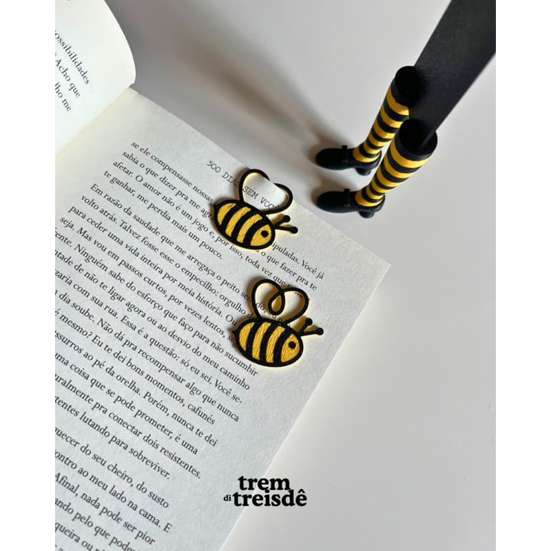 Kit 3 Marcadores de Páginas: 1 Louisa + 2 abelhas Como Eu Era Antes de Você Impressão 3D Criativo Presente Leitura