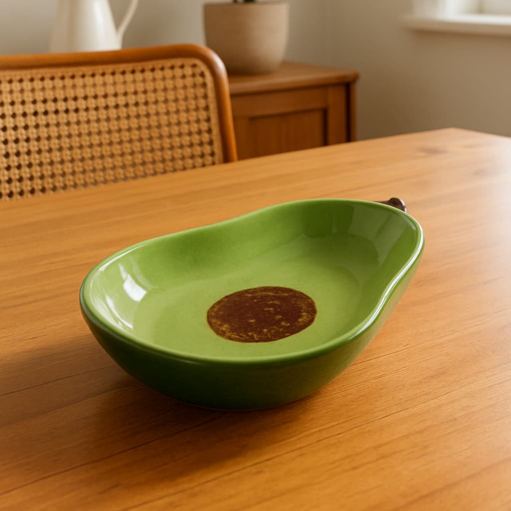 Cumbuca Abacate Bowl Em Cerâmica Louças Decoração