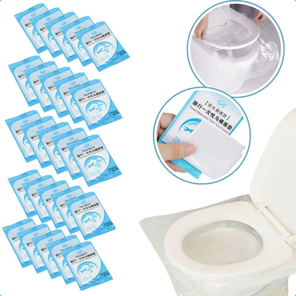 Kit Protetor Assento Vaso Sanitário Descartável Plástico Portátil Viagem