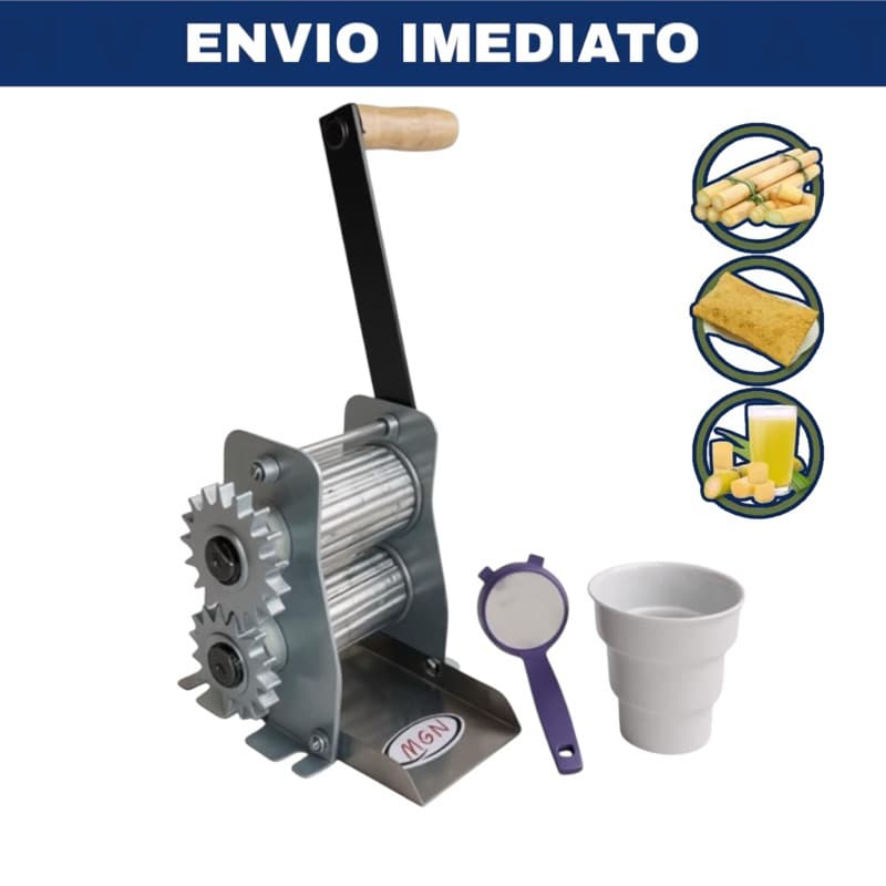 Engenho Manual Garapeira 40 Moedor de Cana 2 Moenda Inox