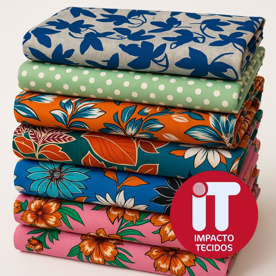 Tecido Viscose 100% Estampado 1mt x 1,46mt Largura para Vestidos e Blusas Qualidade Premium
