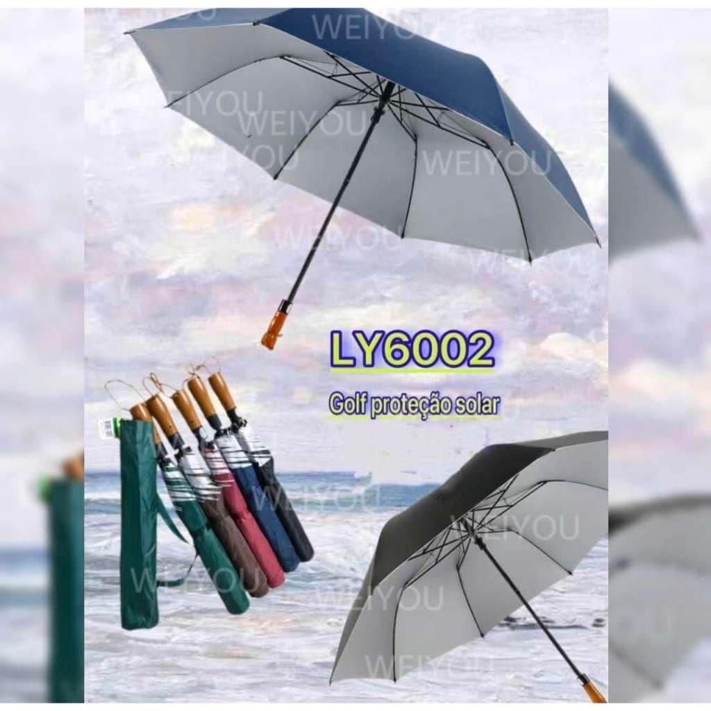 Guarda-chuvas pretos de dupla face ou protetor solar com cor podem proteger contra o vento.