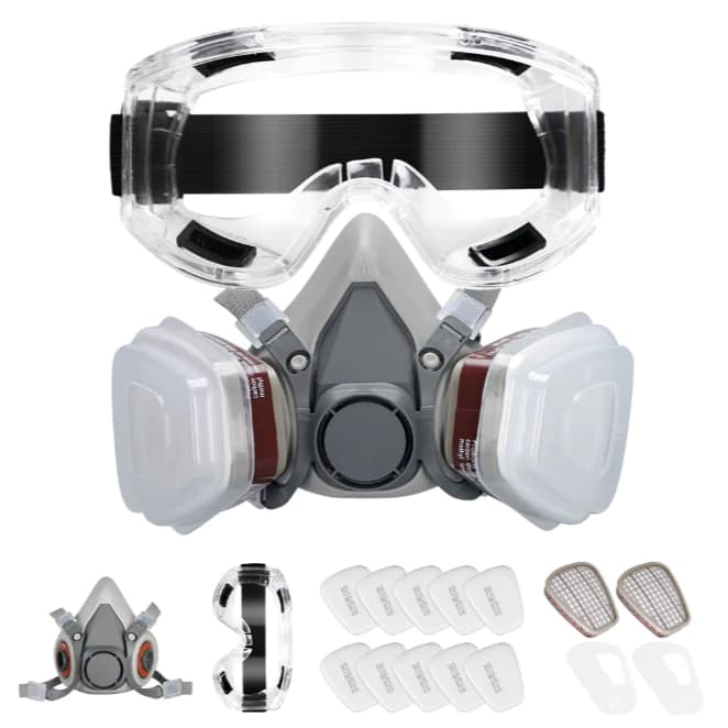 Mascara Pintura Funilaria Respirador C/ Filtro Carvao Ativo