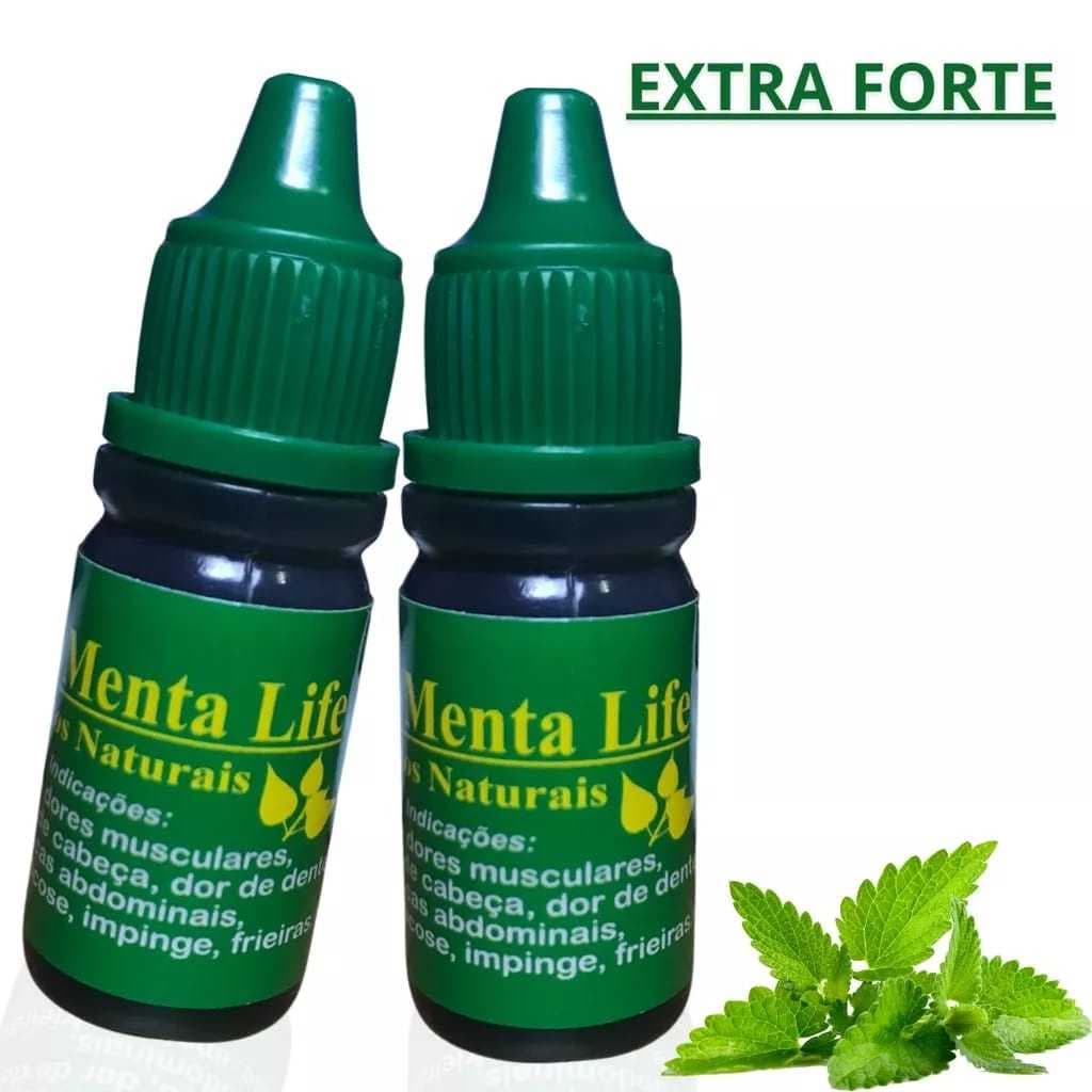 kit com 6 unidades óleo de menta extra forte - 10 ml - Original