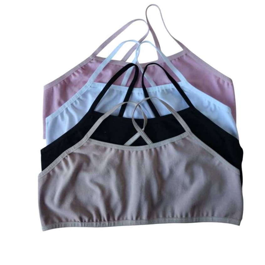 kit 5 top juvenil menina mocinha cotton pre adolescente(4 -16A ANOS)