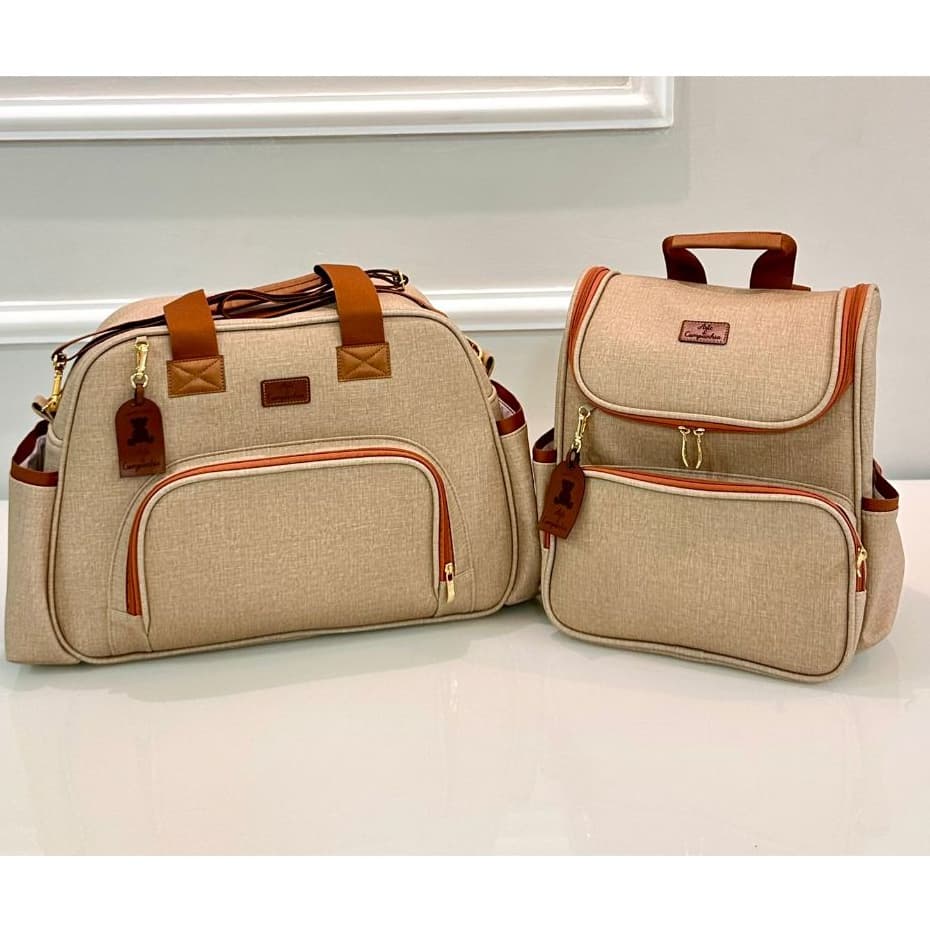 Kit Maternidade Bolsa com Mochila Ellen- ARTE & COMPANHIA