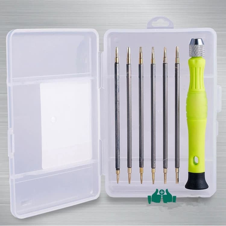 Kit Jogo de Chaves de Precisão 12 Peças para Reparos de Eletrônicos, Relógios e Dispositivos Finos