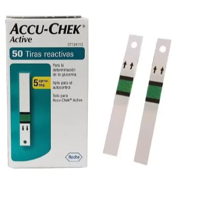 Tiras Accu-Chek Active para Teste de Glicemia 50 unid