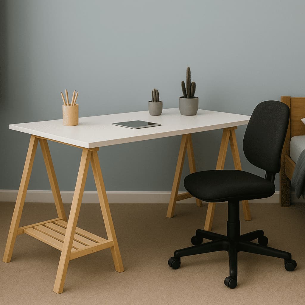 Par De Cavalete 75x50 Multiuso Decorativo com Base Estrado Madeira Pinus