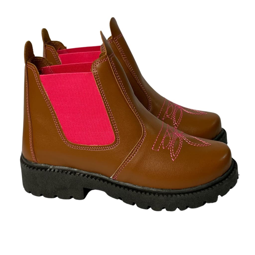 Bota botinha jequinha menina infantil do 20 ao 27 com elastico leve