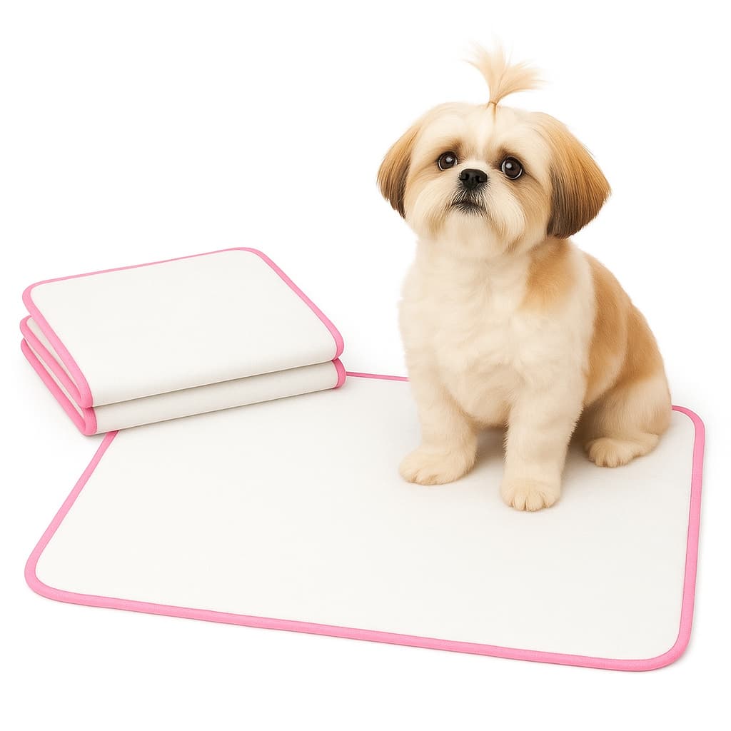 Tapete higiênico para cães - Kit com 3 tapetes laváveis. Absorvente e impermeável. Nao vaza xixi. Tapete dog 70x50