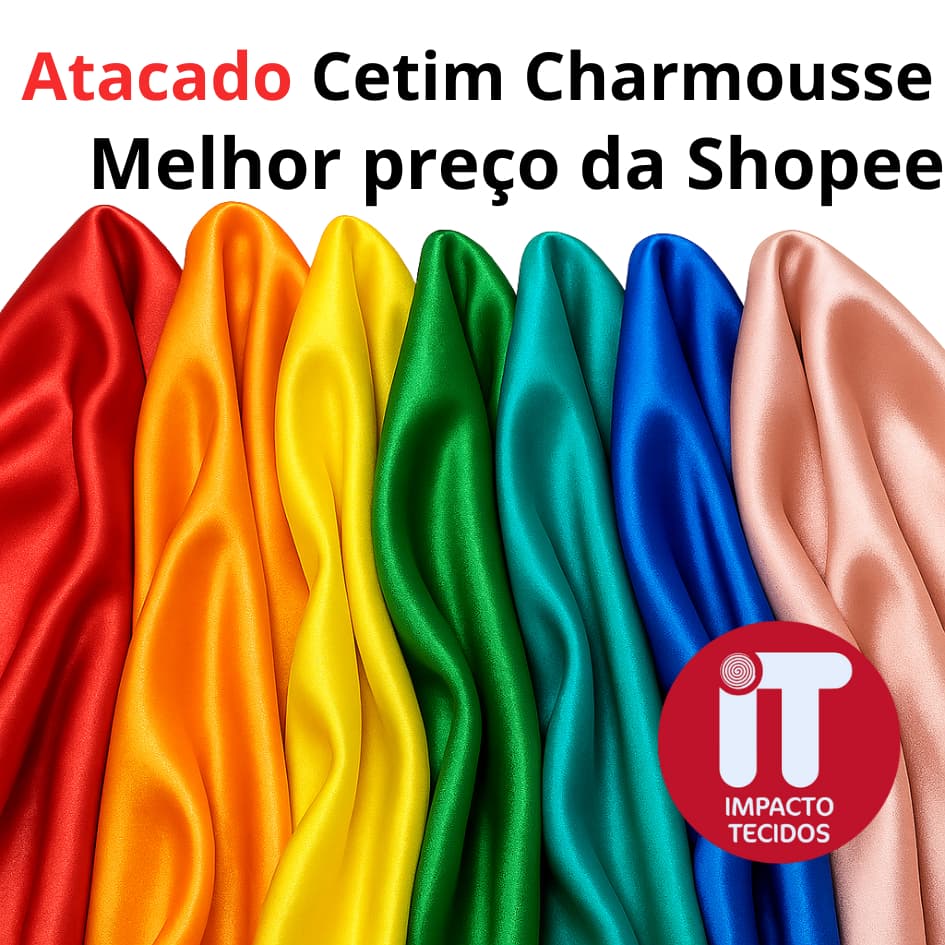10 Metros Tecido Cetim Charmousse 1,50M Largura Cetim Liso + Barato é aqui