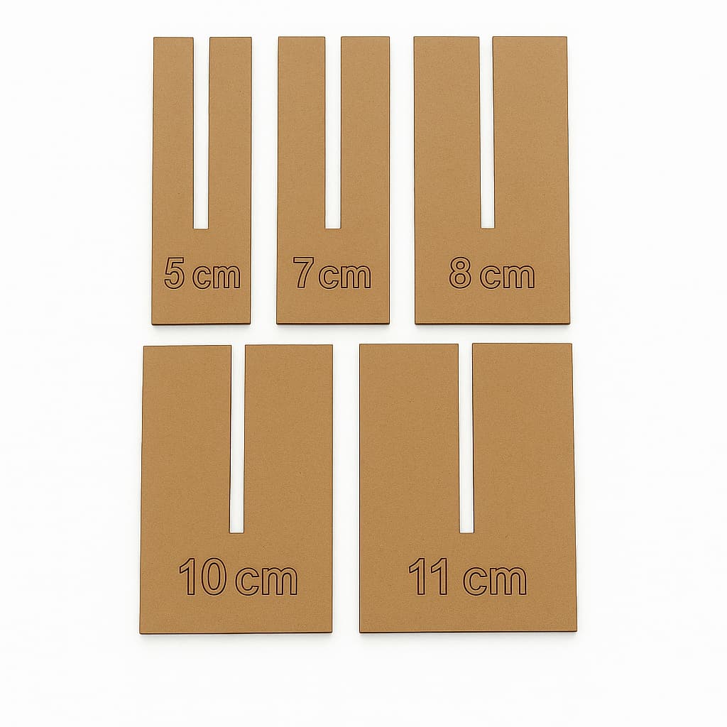 Kit 5 Gabaritos para fazer laços de fita em MDF