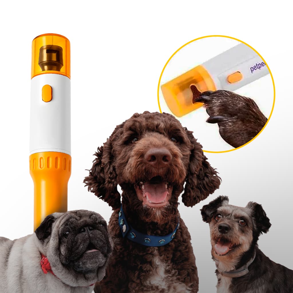 Lixador De Unhas Pet Com 3 Lixa A Pilhas Cachorro Gato apara garras do Cão Gatinho Coelho