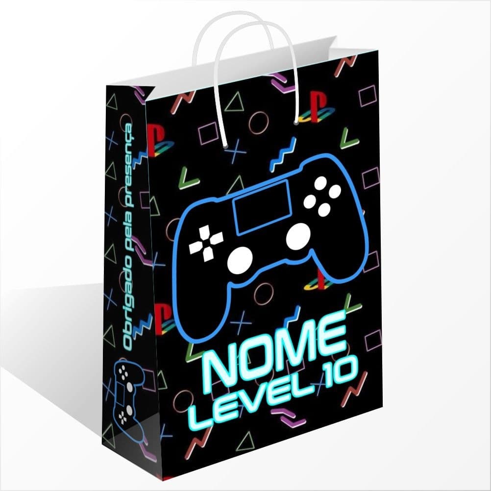 Sacolinha Video Game Personalizada com Nome Sacolinha Personalizada Sacolinha Surpresa