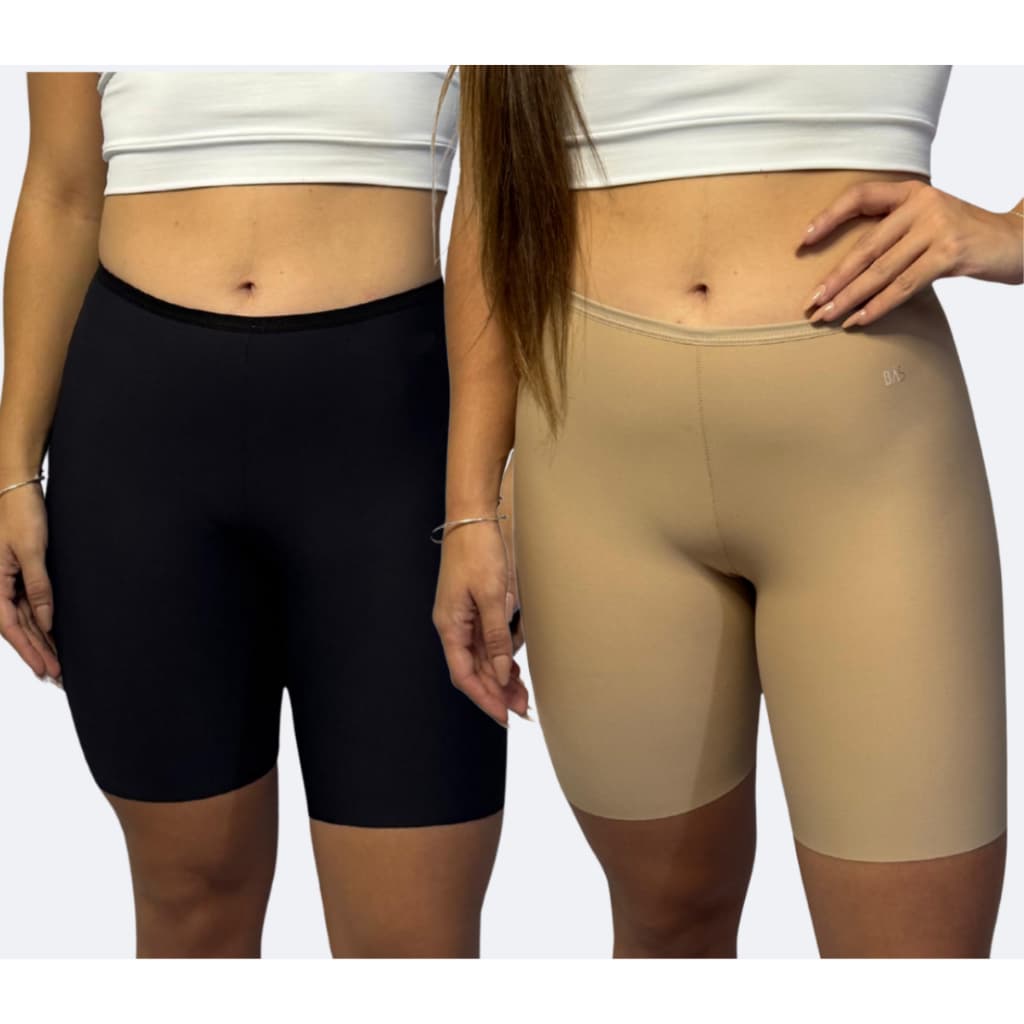Kit 2 Short Anágua Feminino Lingerie Segunda Pele Conforto Invisível Por Baixo de Vestido