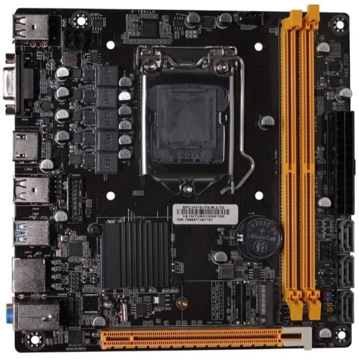 Placa Mãe BrazilPC H110 LGA 1151 DDR4 7ª 8ª e 9ª Geração .HDMI VGA SSD M.2 NVMe REDE GIGABIT USB 3.0