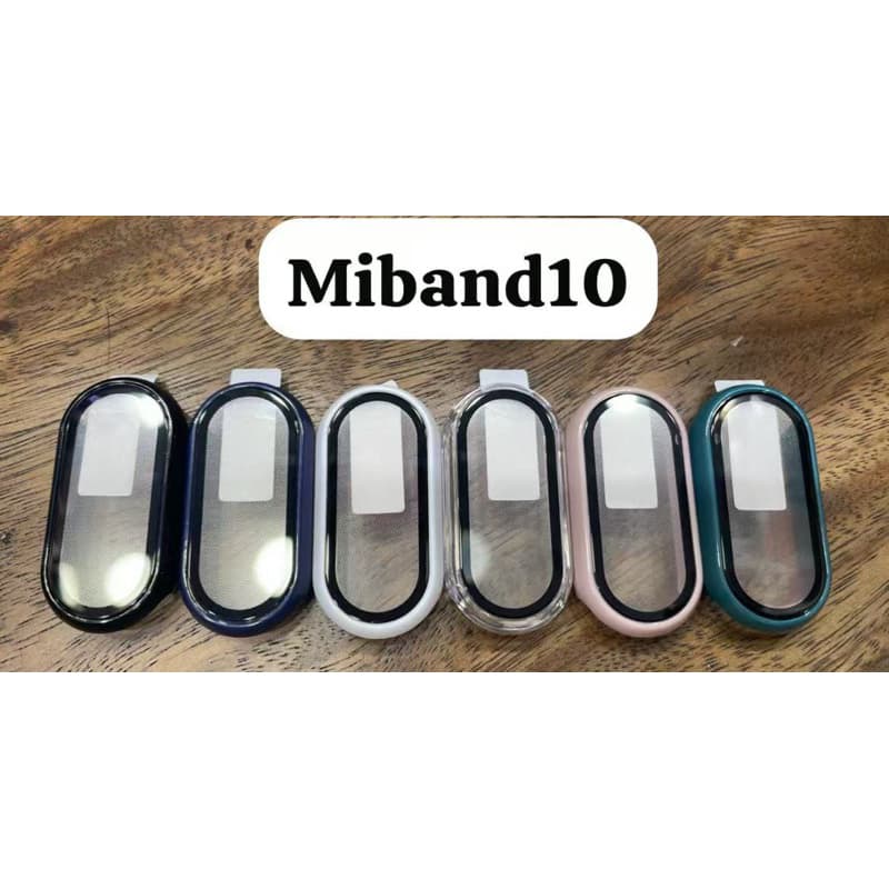 CZY Capa Vidro Para Xiaomi Mi Band 10 Acessórios Caso + Filme Cobertura Completa Protetora Miband 10 Protetores De Tela