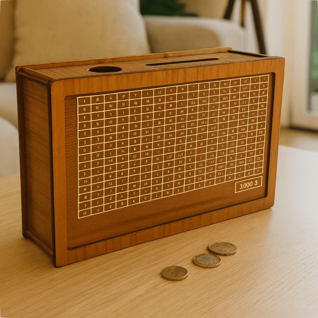 Cofre Desafio 1.000/10.000 Reais O Metodo Japones Kakebo na Sua Casa