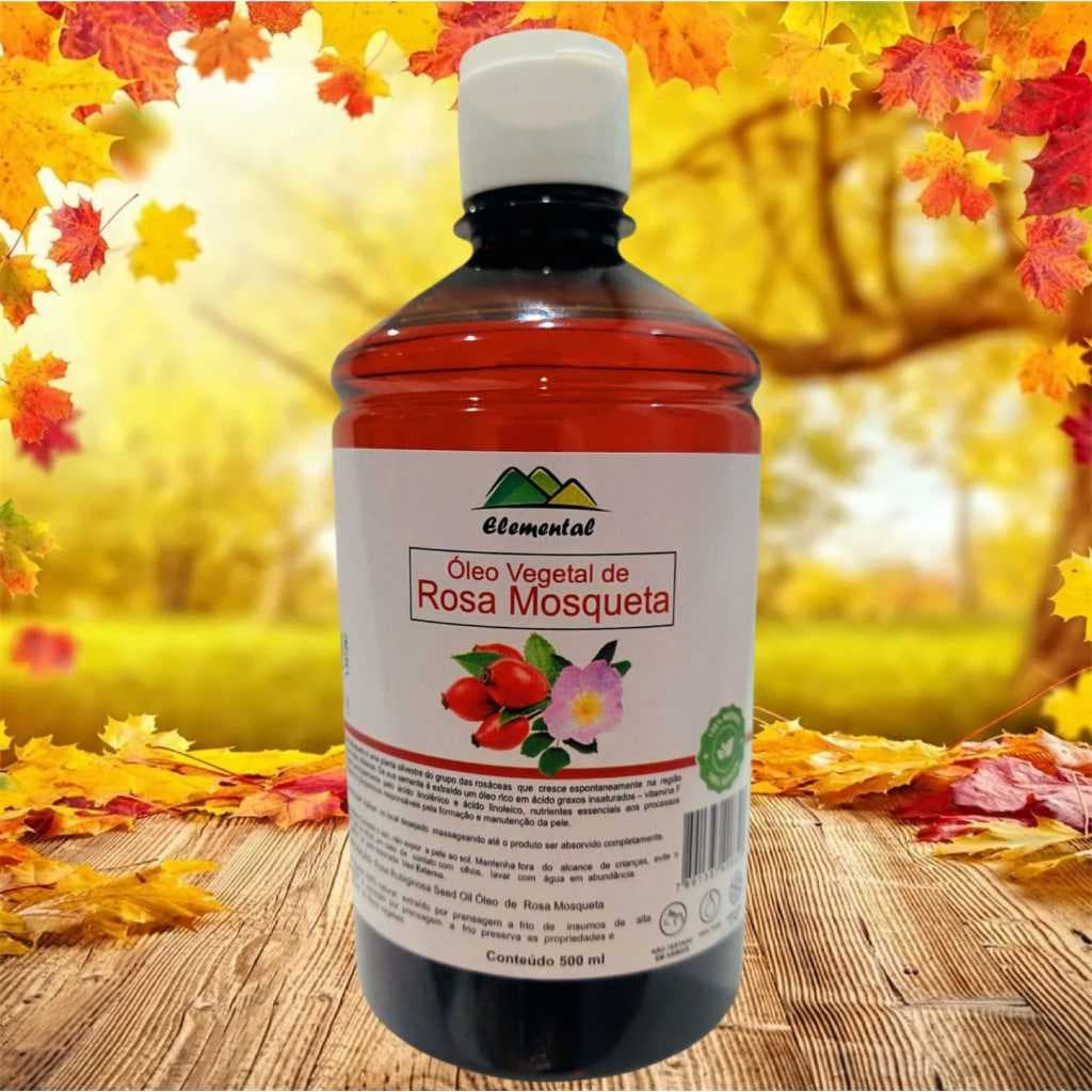 Óleo Vegetal de Rosa Mosqueta 500ml | Rosa Rubiginosa | Clareador, Trata Manchas e Estrias :)
