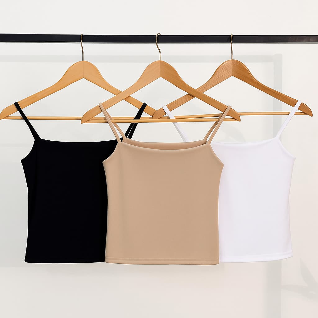 Kit 3 Cropped Feminino Regata Alcinha Básico Verão Suplex