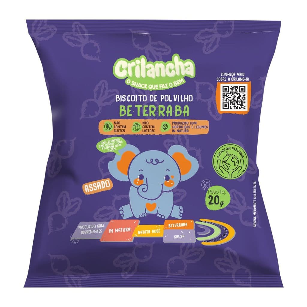 Biscoito de polvilho saudável 20G - Beterraba