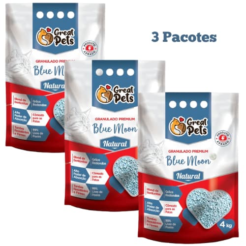 Areia Bentonita Esférica Premium Great Pets para Gatos