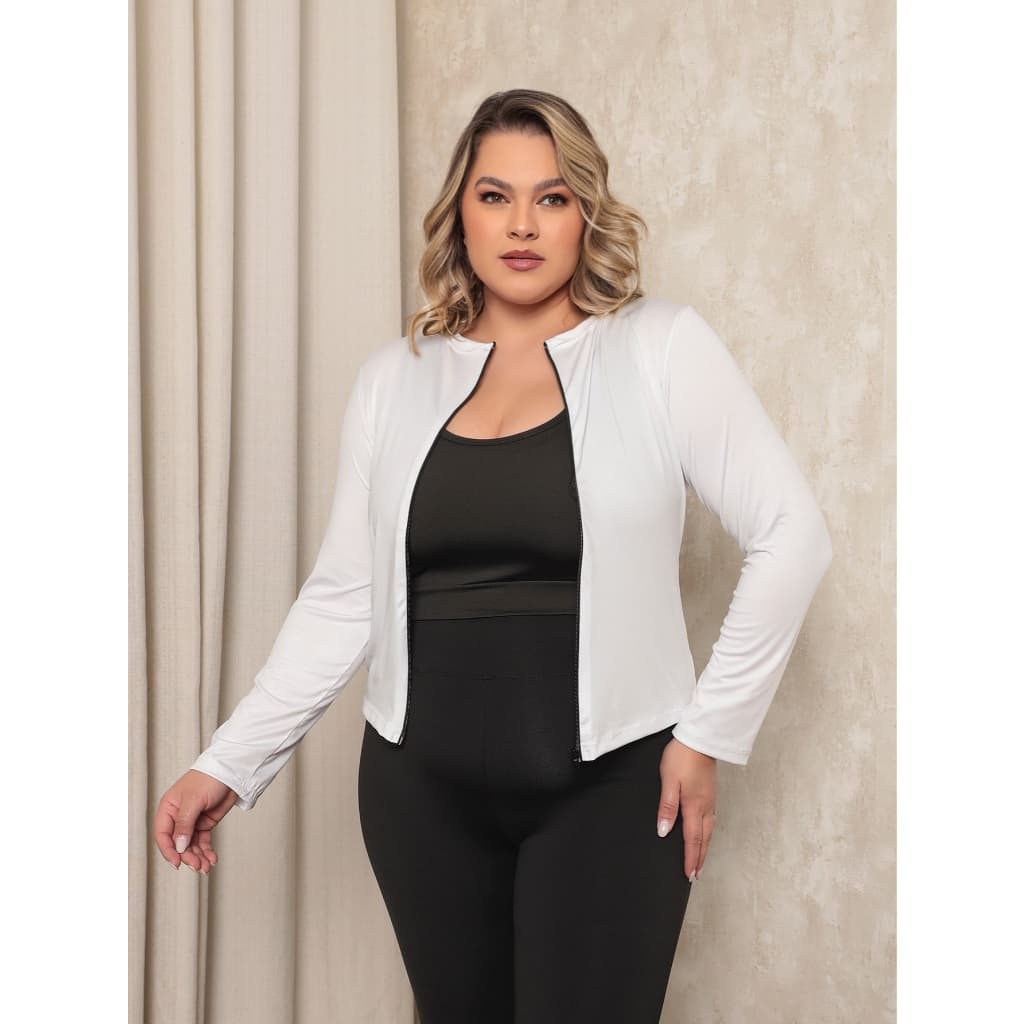 Jaqueta Feminina Plus Size  Dry Fit  Treino Academia