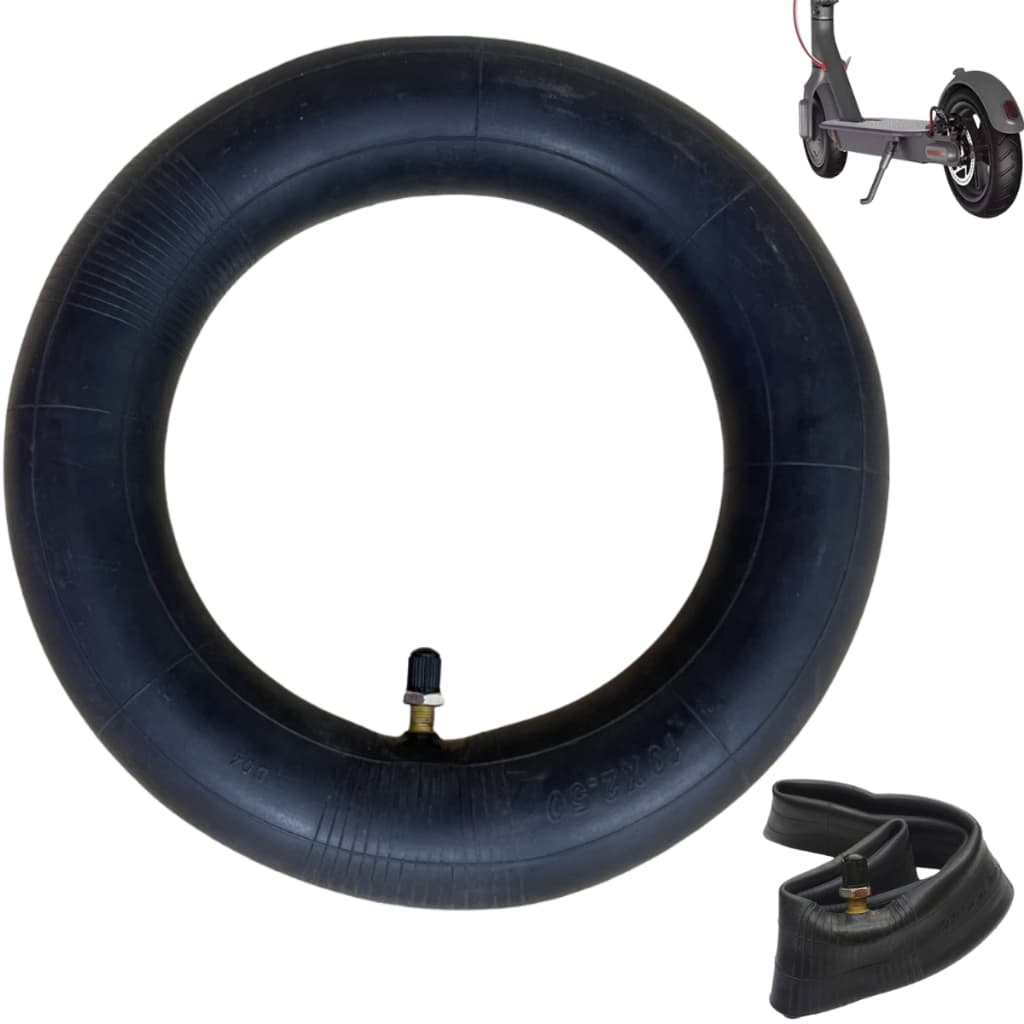 Câmara De Ar Pneu 10x2.50-6.5/ 10x2.125/ 70x65-6.5/ 80x65-6.5/ 60/70-6.5/ 80x55-6.5 Bico Reto Patinete Elétrico Hoverboa