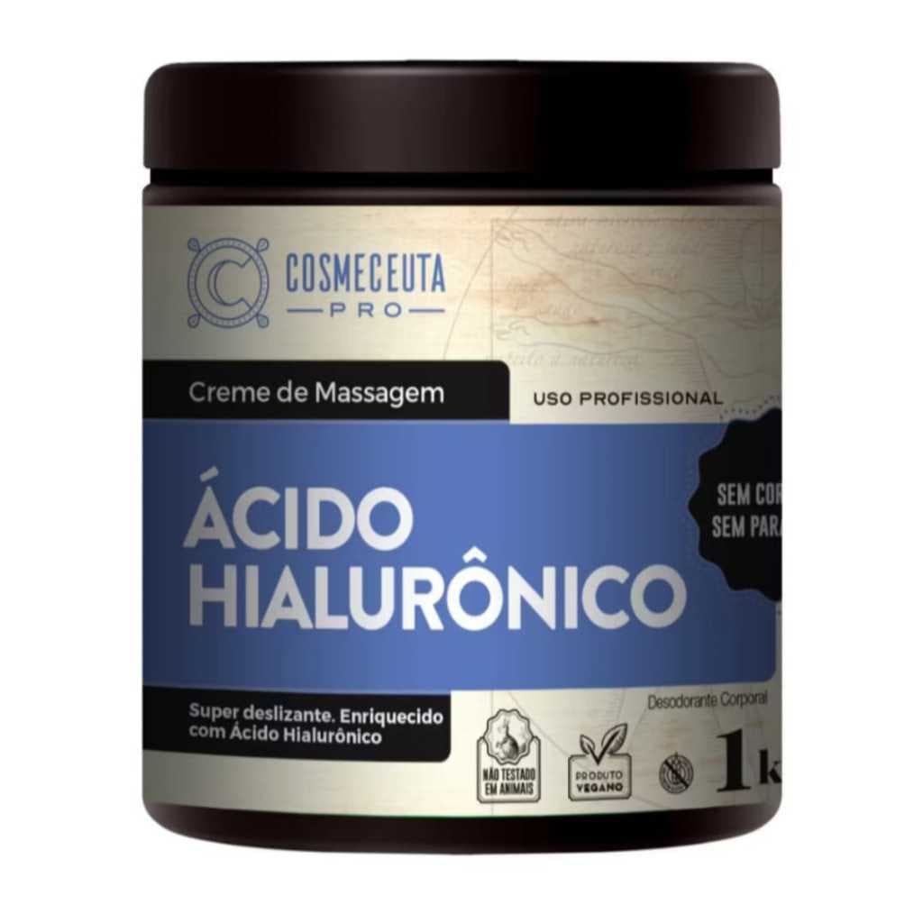 Creme de Massagem Ácido Hialurônico 1kg - Cosmeceuta