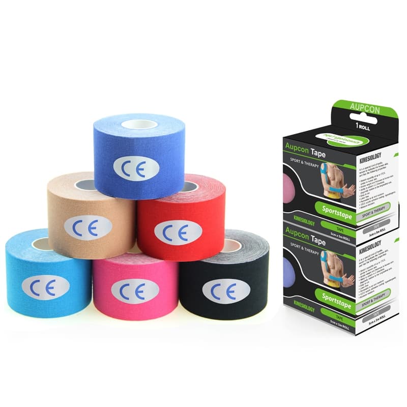 Fita Kinesio Tape Bandagem Crossfit Esportes | Bandagem Elástica 5cm X 5m | AUPCON TAPE
