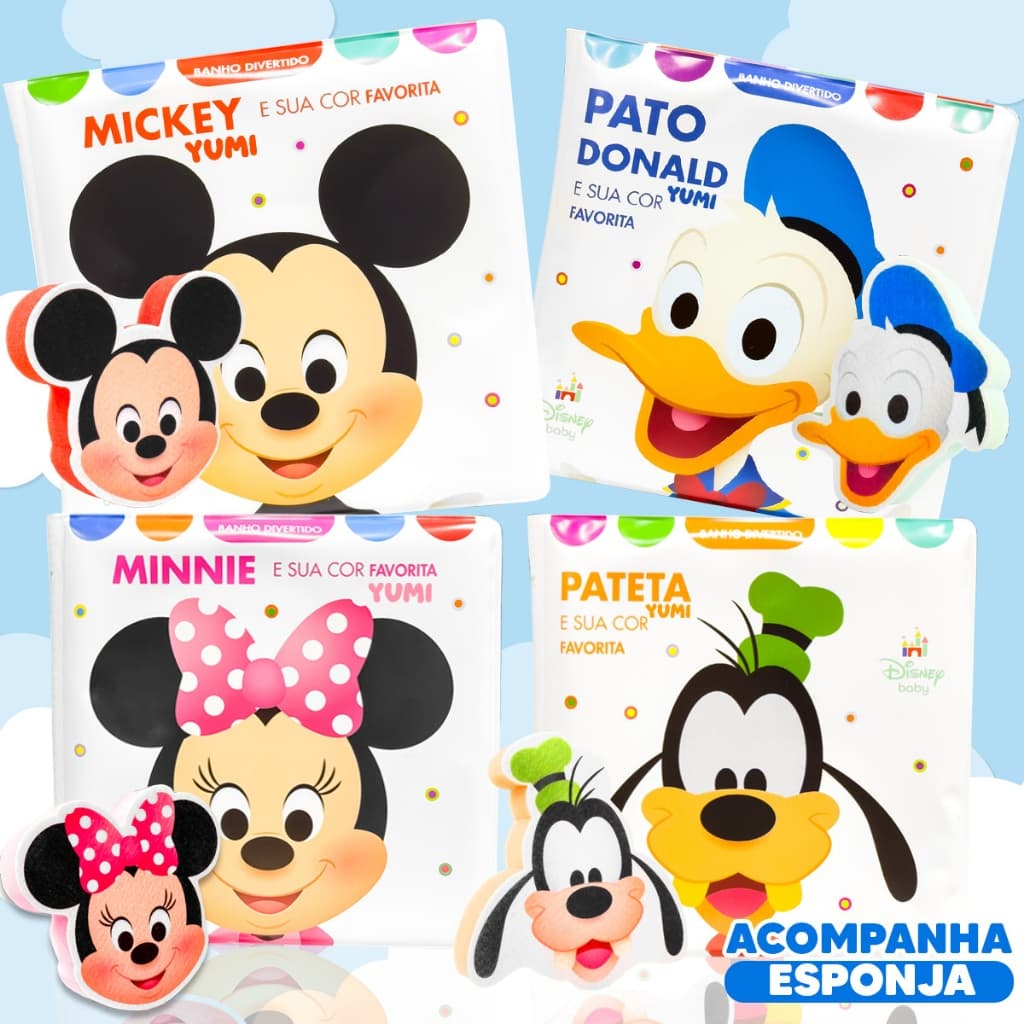 Livro : O Livrinho Do Bebê Para Hora Do Banho | Leitura Interativa E Sensorial Infantil Com Bucha Temática  Para Criança