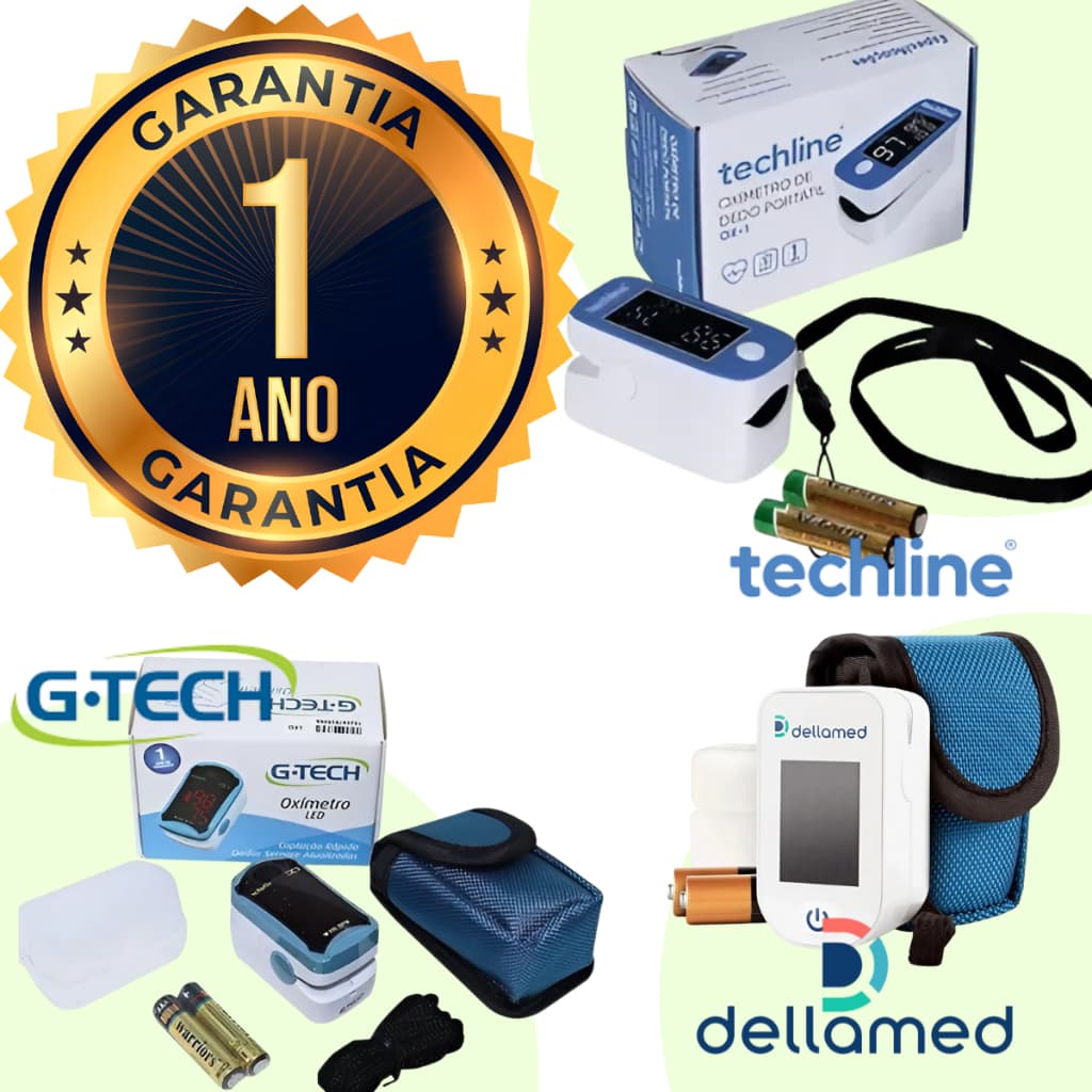 Oxímetro Dedo Digital Original Profissional Medidor Saturação Oxigênio NF Garantia 1 Ano Multimarcas