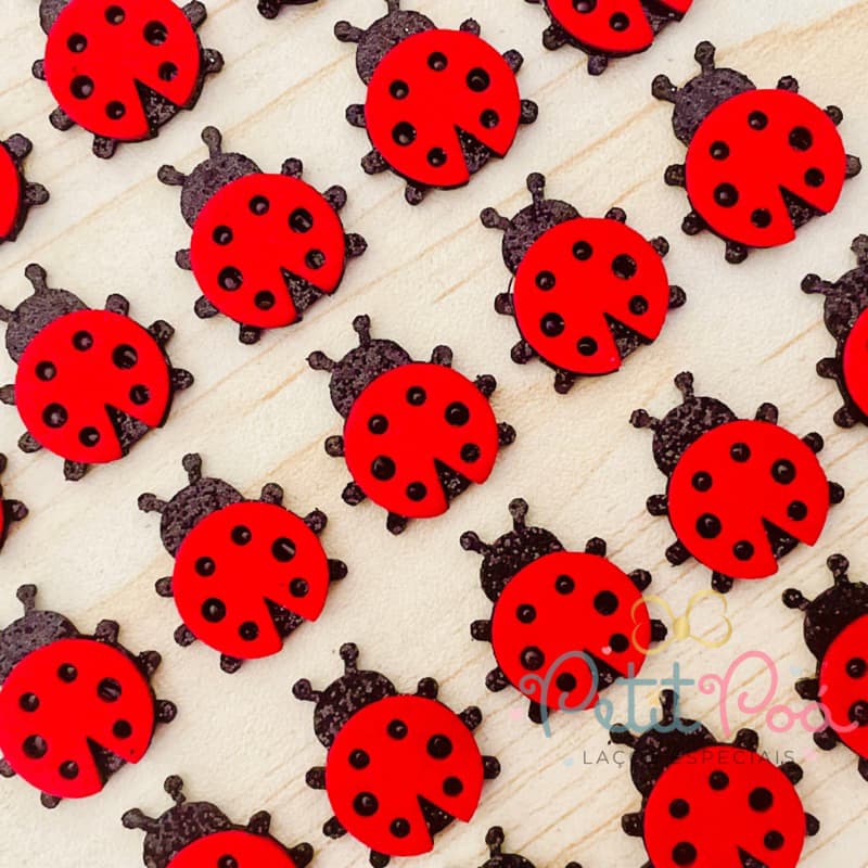 ADESIVO PET MINI JOANINHA - BANHO E TOSA (20 UNIDADES)