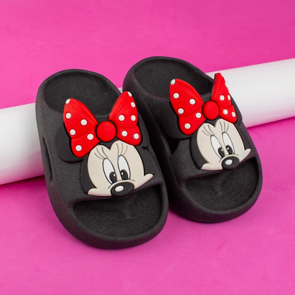 Chinelo Nuvem Slide Infantil Menina Ratinha Mouse Delicado Antiderrapante Promoção Volta às Aulas