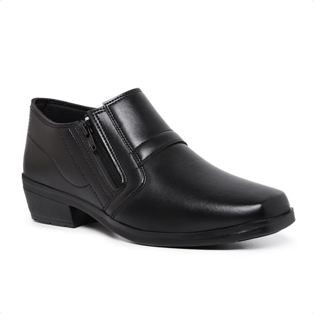 Bota Botinha Social Masculina Com Zíper Elegante