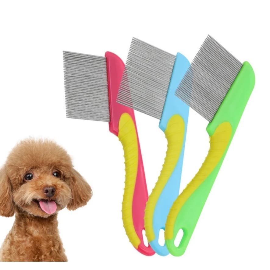 Pente Fino Anti Pulgas Tira Pulgas Carrapatos Remove Remelas Pelos Mortos Cachorro Gato Pet