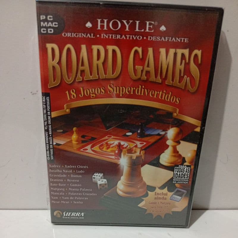 Jogo PC CD-ROM Hoyle Board Games 18 Jogos Superdivetidos Novo de Fabrica Original