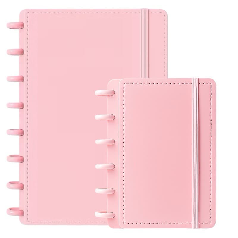 Kit 2 Caderno Inteligente A5 A6 Capa Dura 80 Folhas Escolar Universitário Diário Planner