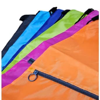 Kit 1/2/3/4/5 Saco Mochila Esportiva De Nylon Academia Simples Zíper Cores