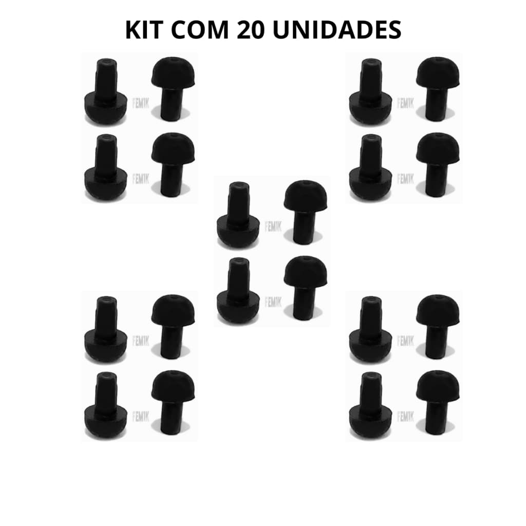 Borracha Pé da Trempe Grade Grelha Fogão Cooktop Atlas Dako - 20 Peças