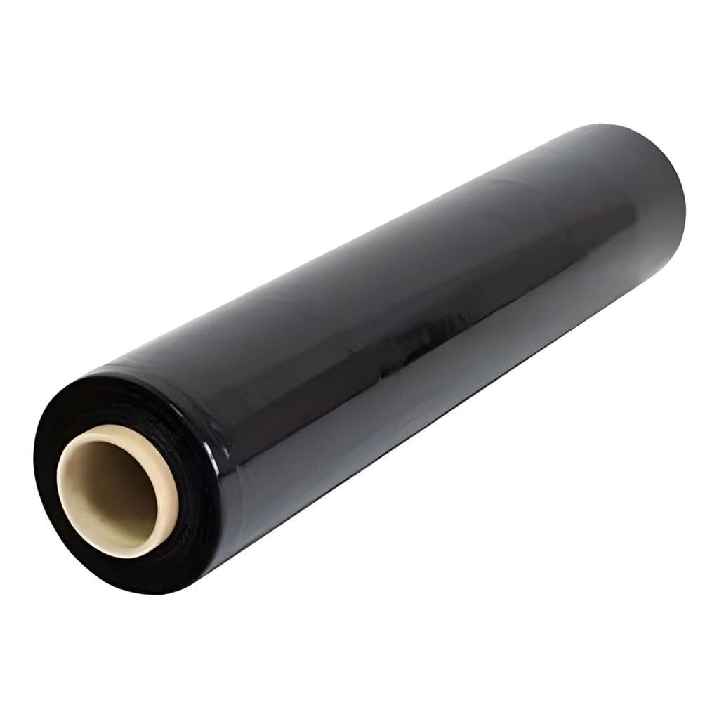 Bobina Filme Stretch 50 X 300 metros virgem 3KG PRETO