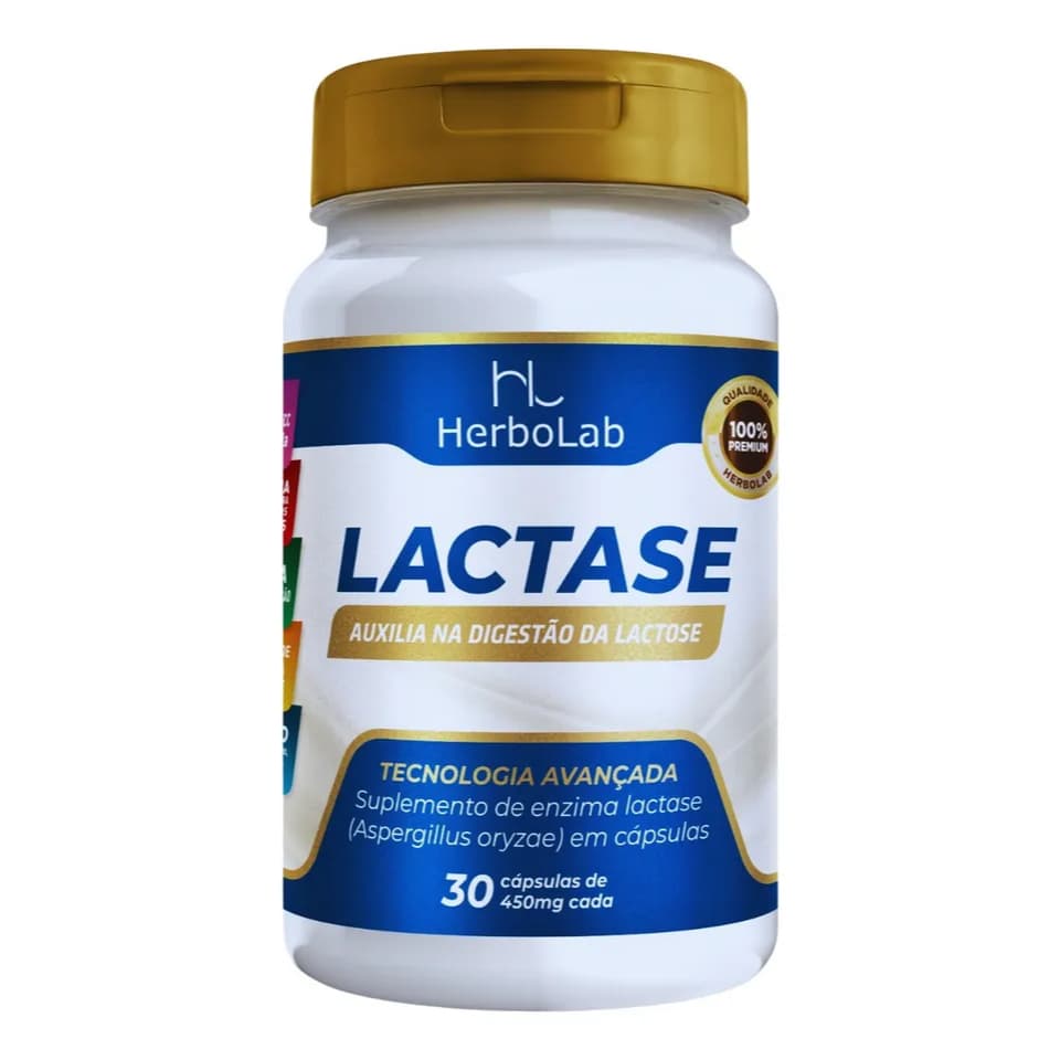 Enzima Lactase 10.000 Fcc 60 Cápsulas - Lactoze - intolerância a lactose
