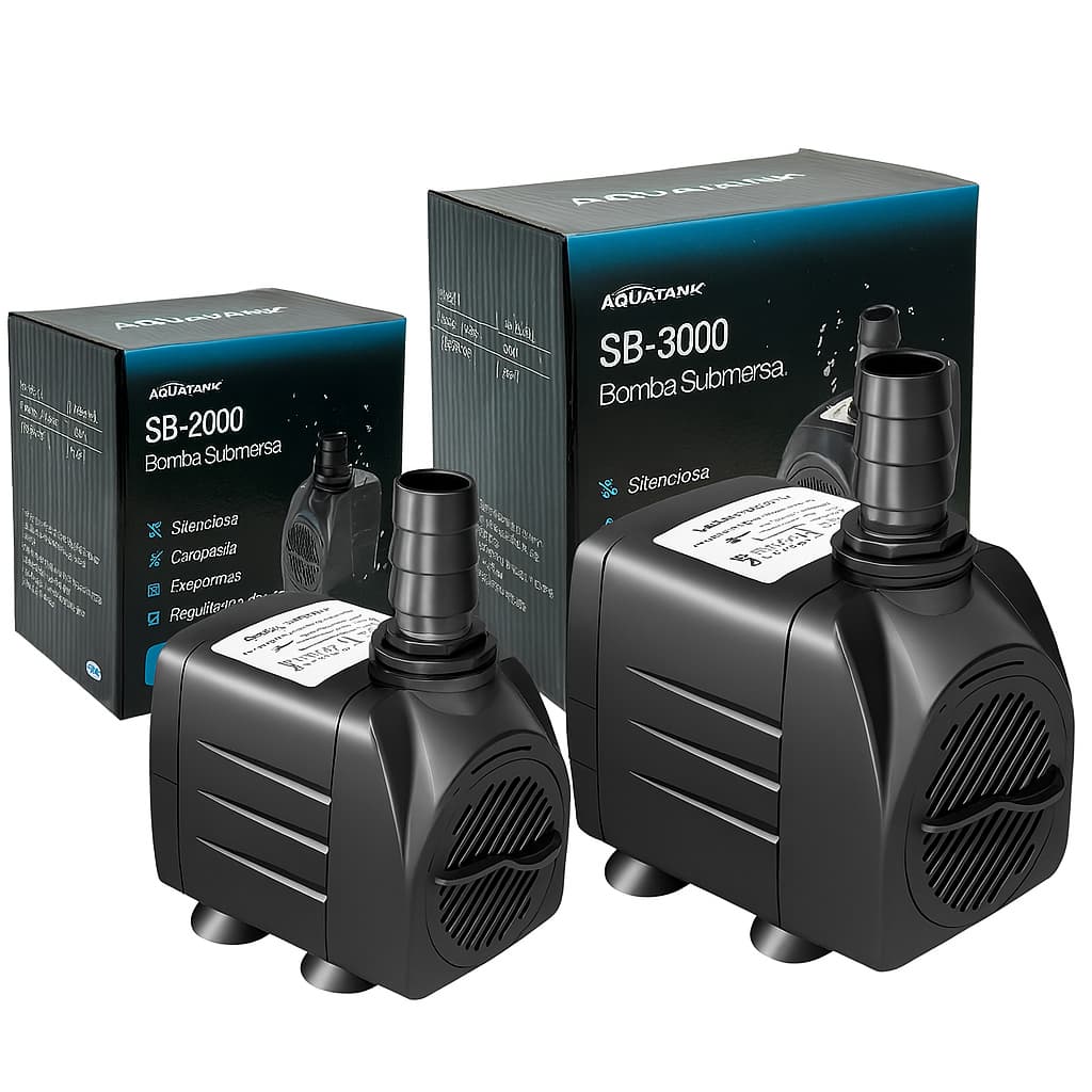 Bomba Motor Submersa 3000l/h ou 2000l/h Aquatank 3000 Litros Por Hora Aquario Fonte Lago Eleva Agua