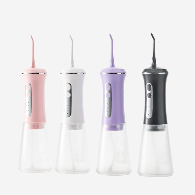 Irrigador Oral Fio Dental 350ml Recarregável Portatil com 5 Modos DIY E Dicas Para família ou viagem FLD1117