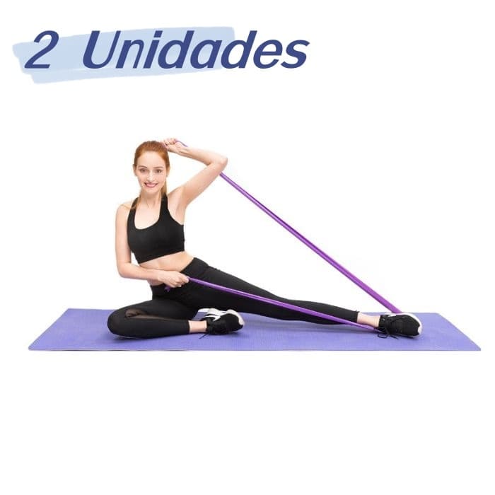 Kit 2/5/10 Elástico Treino Mini Band Faixa Elástica Thera Band Elástico Extensor Fisioterapia